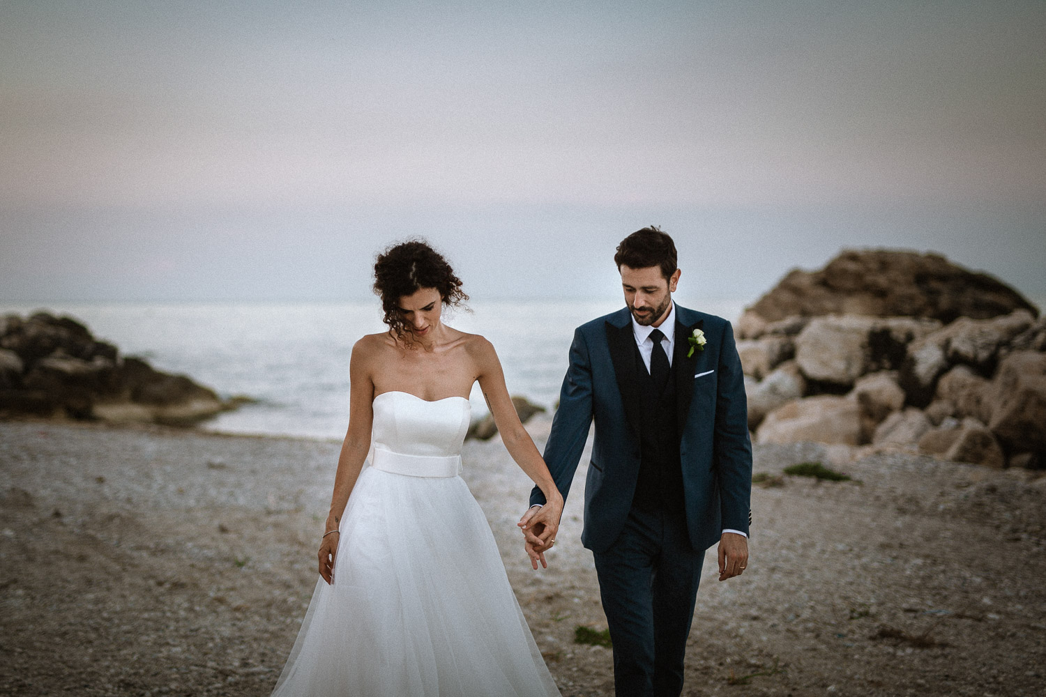 Fotografie di Matrimonio al Tramonto in Spiaggia