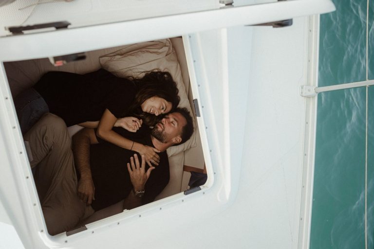 pre-wedding barca vela foto video
